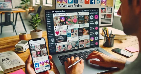 Inteligencia artificial para redes sociales: programación y diseño en minutos