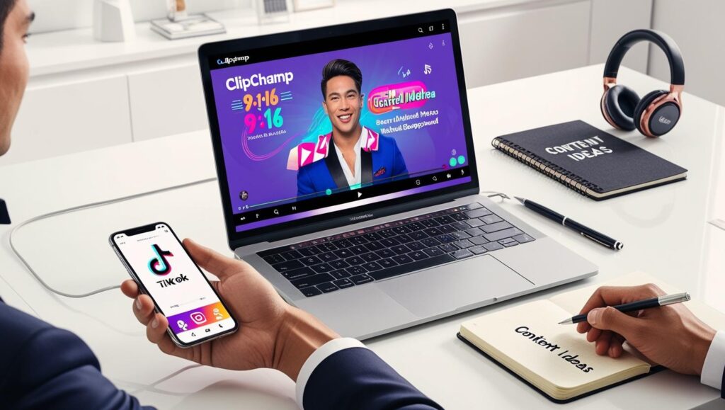 Cómo usar Clipchamp para crear reels, shorts y TikToks