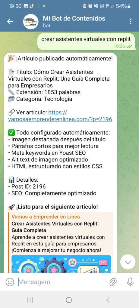 Bot en Telegram que escribe y publica por ti 4
