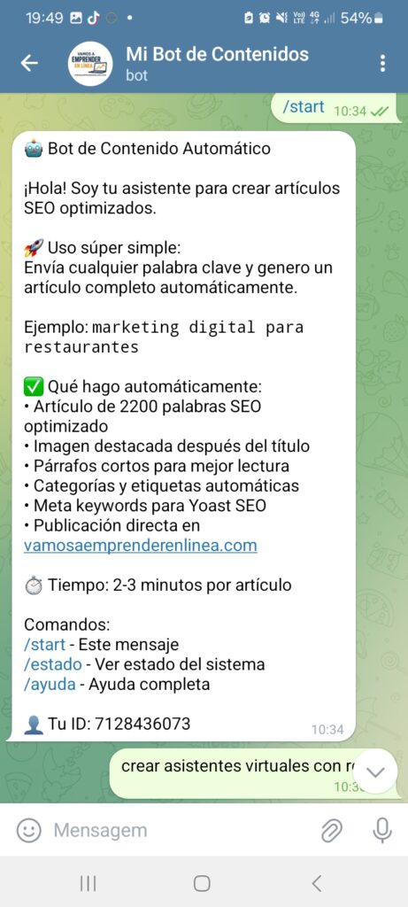 Bot en Telegram que escribe y publica por ti 3