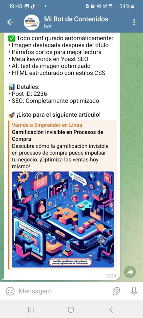 Bot en Telegram que escribe y publica por ti 2