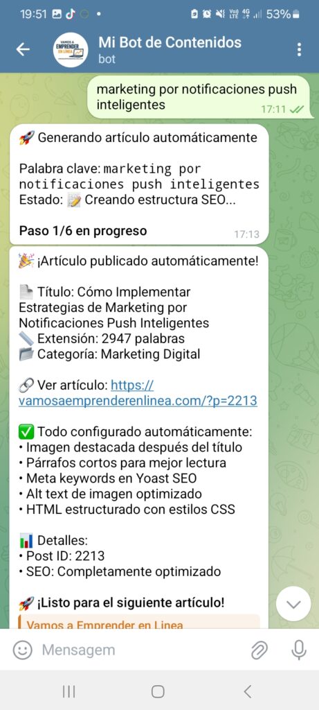 Bot en Telegram que escribe y publica por ti 11
