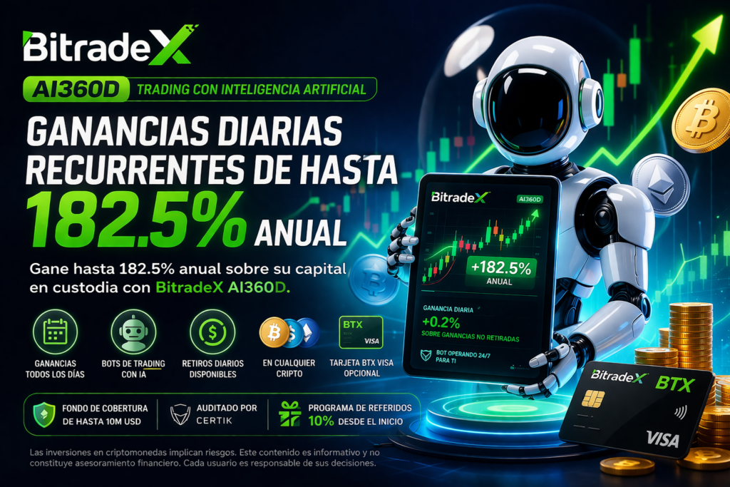Ganancias Diarias Recurrentes de Hasta 182.5% anual