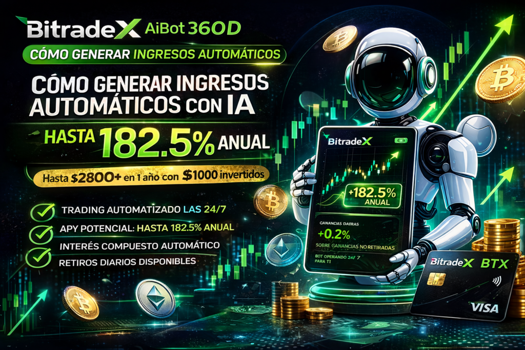 BitradeX AiBot: Cómo Generar Ingresos Automáticos con IA