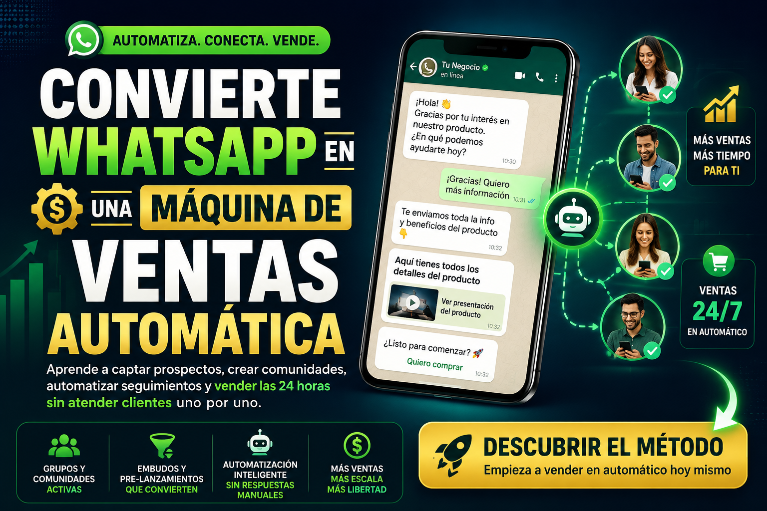 maquina de ventas whatsapp