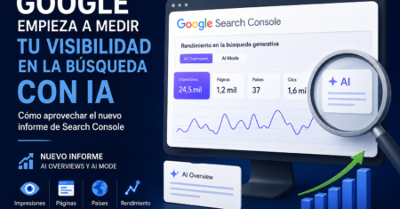 Google empieza a medir tu visibilidad en la búsqueda con IA